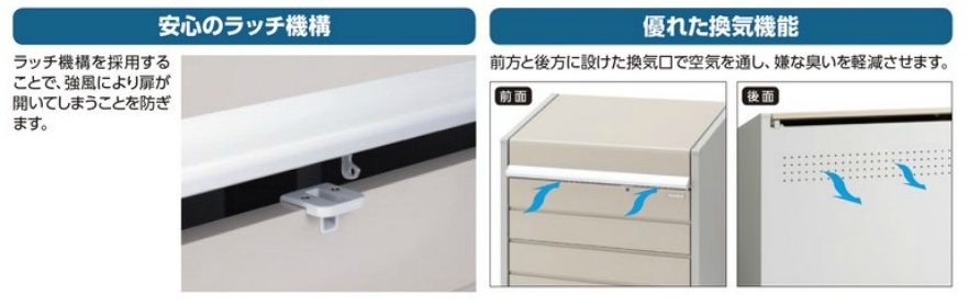 イナバ物置　ダストボックス・ミニ　DBN-126M　(メッシュ床)